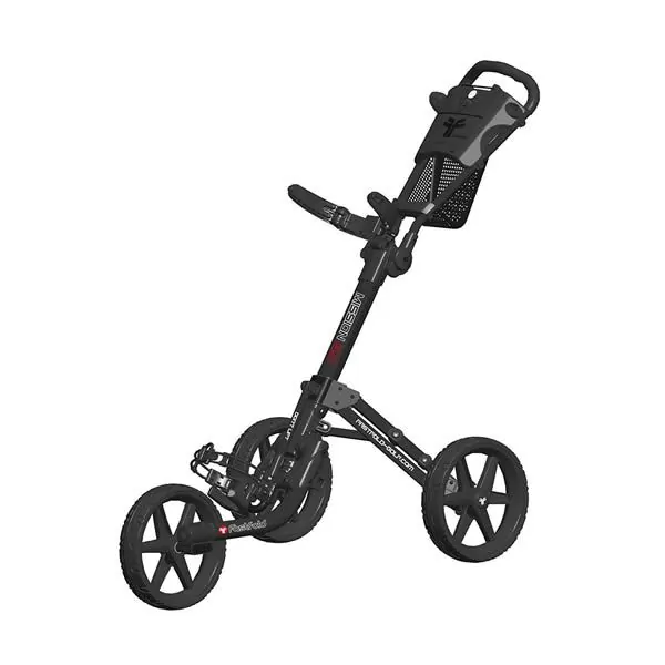 FastFold Mission 5.0 3 Wheel Golf Trolley - Charcoal/Black 1 FastFold Mission 5.0 3 Wheel Golf Trolley - Charcoal/Black