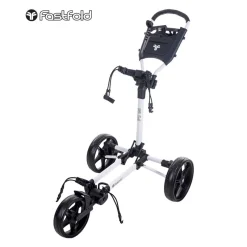 FastFold Slim Golf Trolley - White/Black