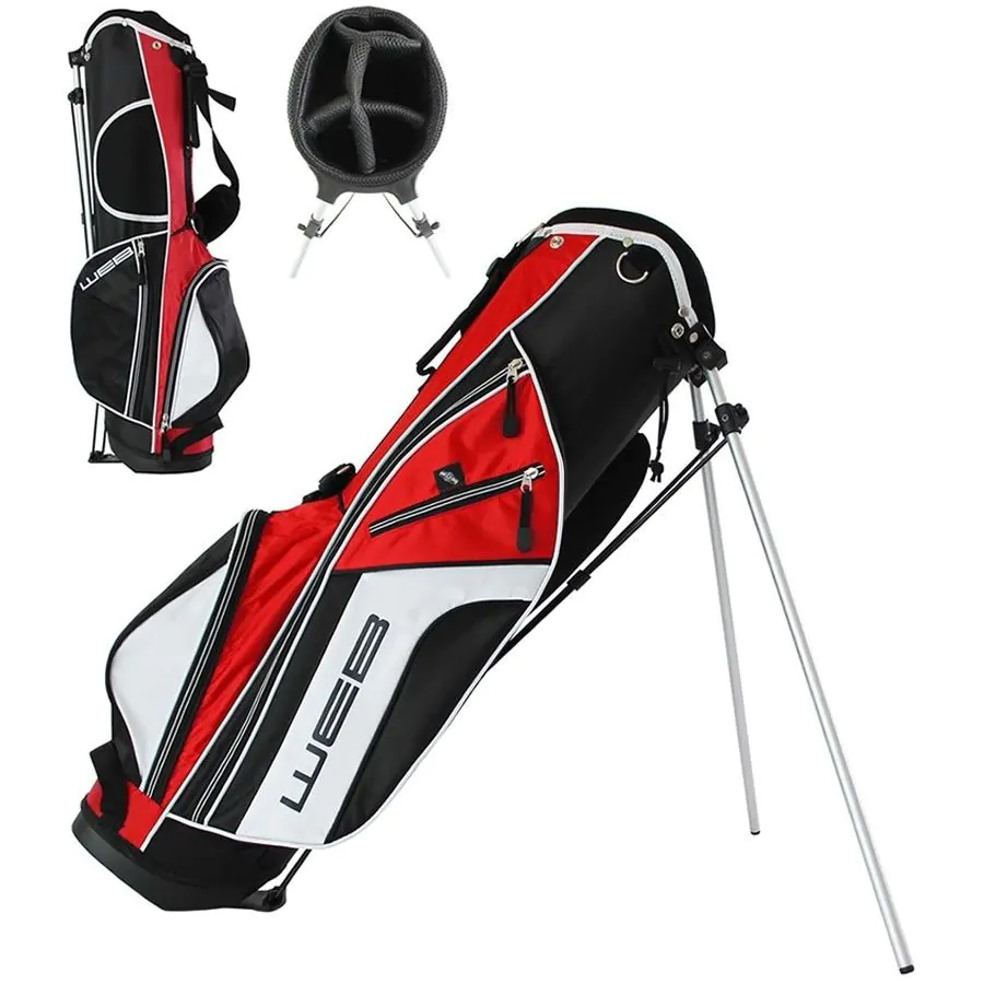 Go Golf Go Junior Stand Bag 66cm - Black/Red 1 Go Golf Go Junior Stand Bag 66cm - Black/Red