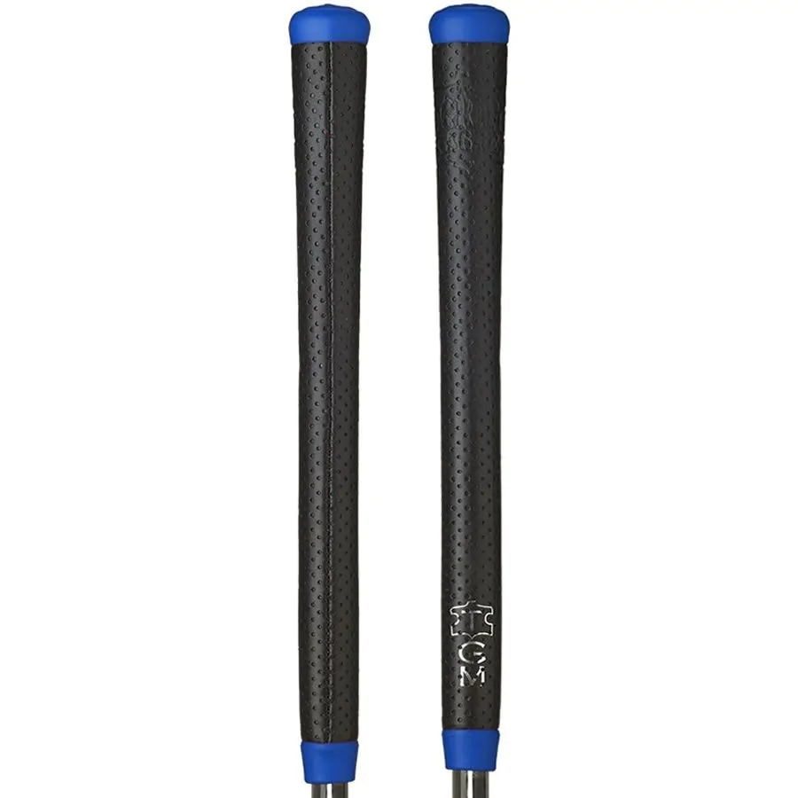 The Grip Master Masters Leather Club Grips - Black/Blue 1 The Grip Master Masters Leather Club Grips - Black/Blue