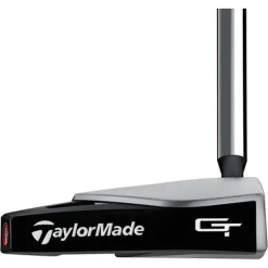 TaylorMade Golf Taylormade Spider GT Silver Centre Shafted Putter 10 TaylorMade Golf Taylormade Spider GT Silver Centre Shafted Putter -Golf Clubs Shop spider gt centre shaft silver black putter toe view